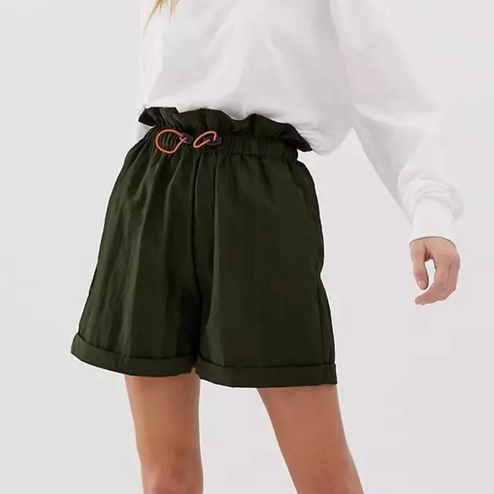 ASOS DESIGN parachute short with draw cord